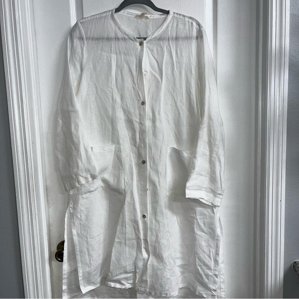 Eileen Fisher Long Length Linen Tunic